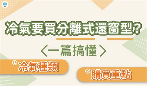 冷氣形式|冷氣要買分離式還窗型？一篇搞懂冷氣種類、購買重點！